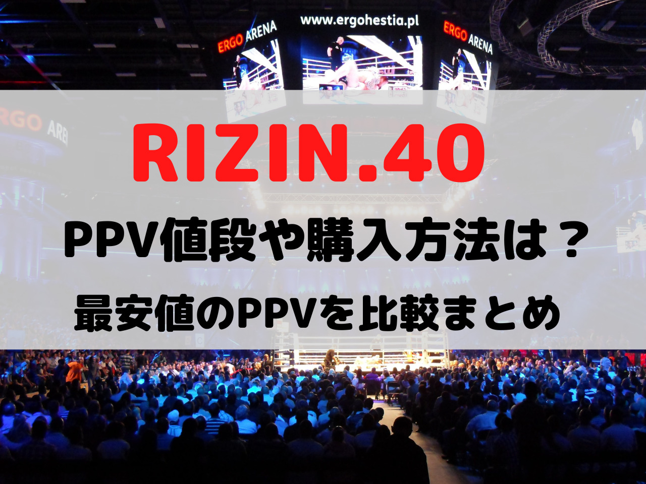 RIZIN 大晦日 2022 PPV ペーパービュー