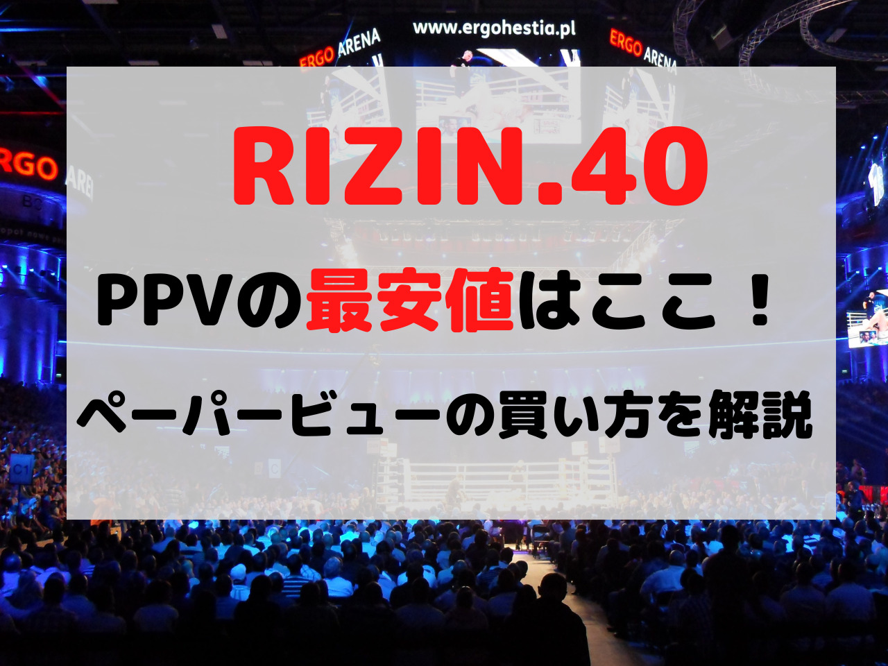 RIZIN 大晦日 PPV