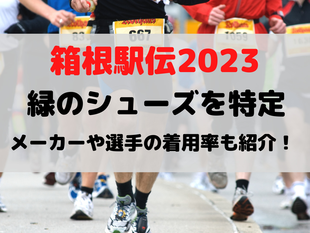 箱根駅伝 シューズ 一覧