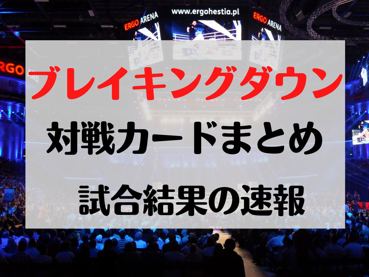 ブレイキングダウン10　対戦カード 結果