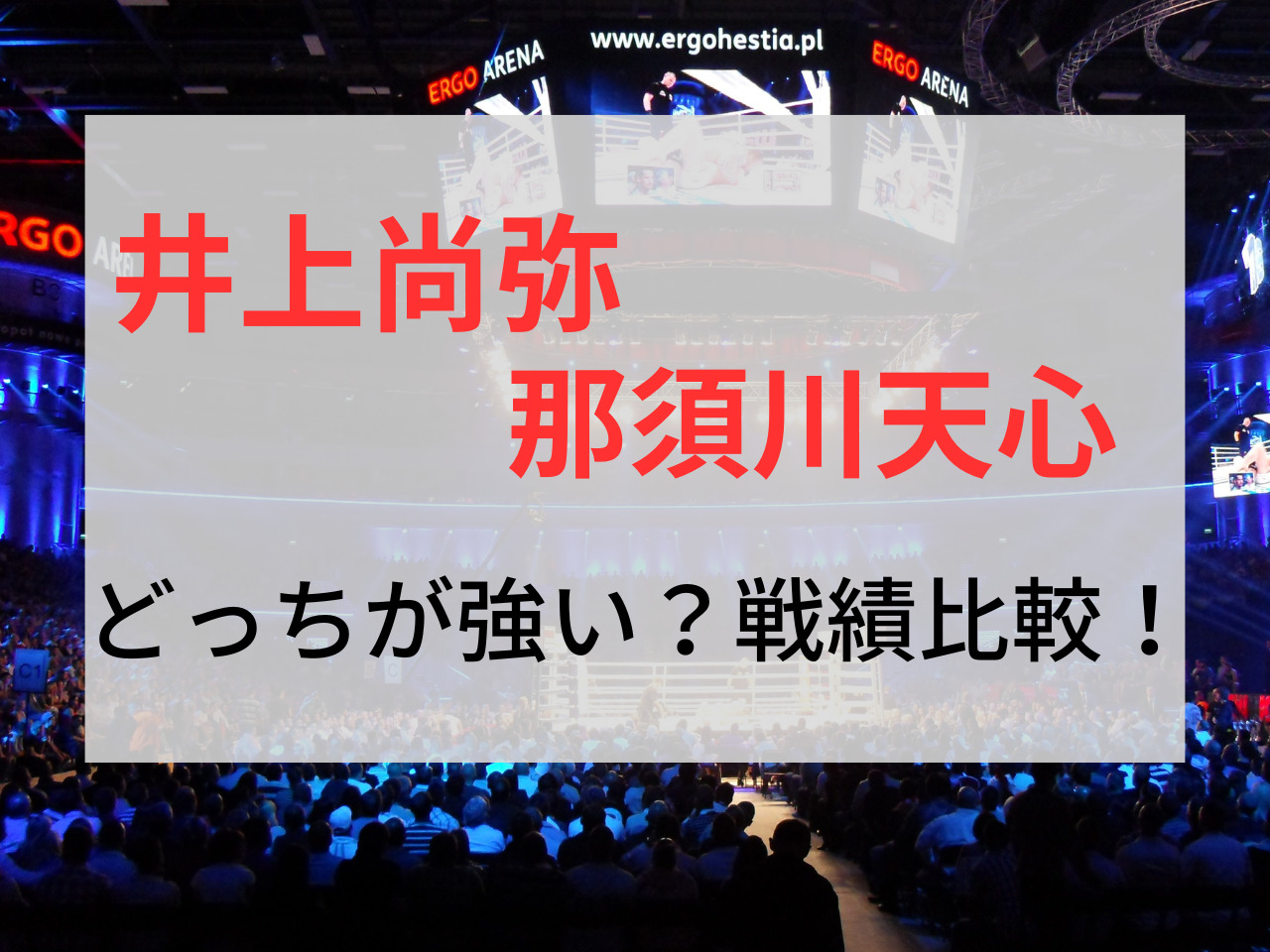 井上尚弥 那須川天心 どっちが強い 年齢